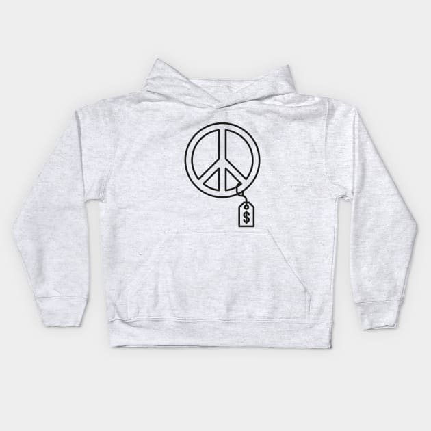 Peace Price Kids Hoodie by andreaswikstrom